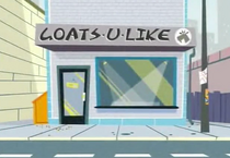 Outside view (screenshot from episode Father to the Prof