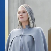 Alma Coin, prezydent Dystryktu 13 i tymczasowa prezydent Panem.