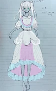 Concept art of Till your tear goes girl by co-designer Mikois