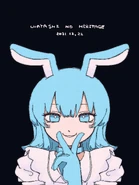 Drawing of the Predation and Non-Predation girl for the announcement of the "Watashi no Heritage" album