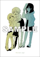 Tower Records pre-order exclusive depicting Haruko, Nacchan and Yuu