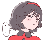 Akane's '…' line sticker from iyowa girls collection 7