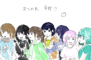 Shuumatsu no Otenki girl featured in the "おつかれ 平成!!" drawing