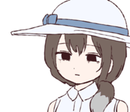 Uwagaki's line sticker from iyowa girls 7