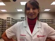 Picture of Breanne as a pharmacist, picture from https://www.youtube.com/watch?v=JwUS6qhdTg4