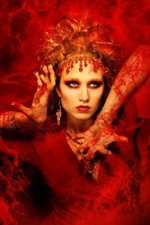 s69 / Erida - Goddess of Hate;  the sister and companion of the brutal war god, Ares.  Her wrath is unyielding;  in the tenth year of the siege of the city of Troy, Zeus sent Erida to the encampment of the Akhaians (Achaeans);  when she stood on the centermost of the beached vessels at sunrise and screamed, the soldiers rose from their beds with the hateful voice of Erida ringing in their ears;  their hearts were hardened and they longed for the sweetness of battle.