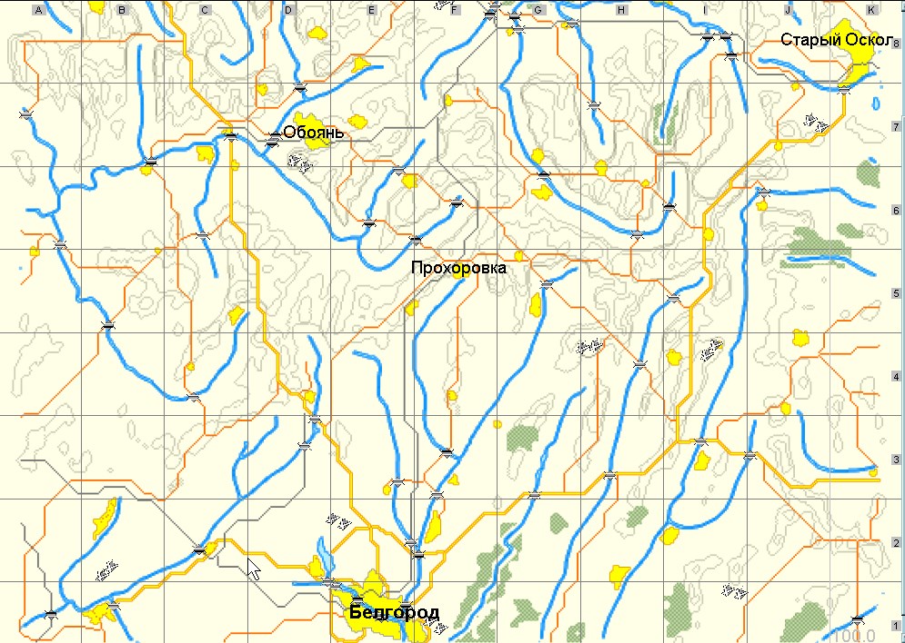 Карта прохоровки белгородской области