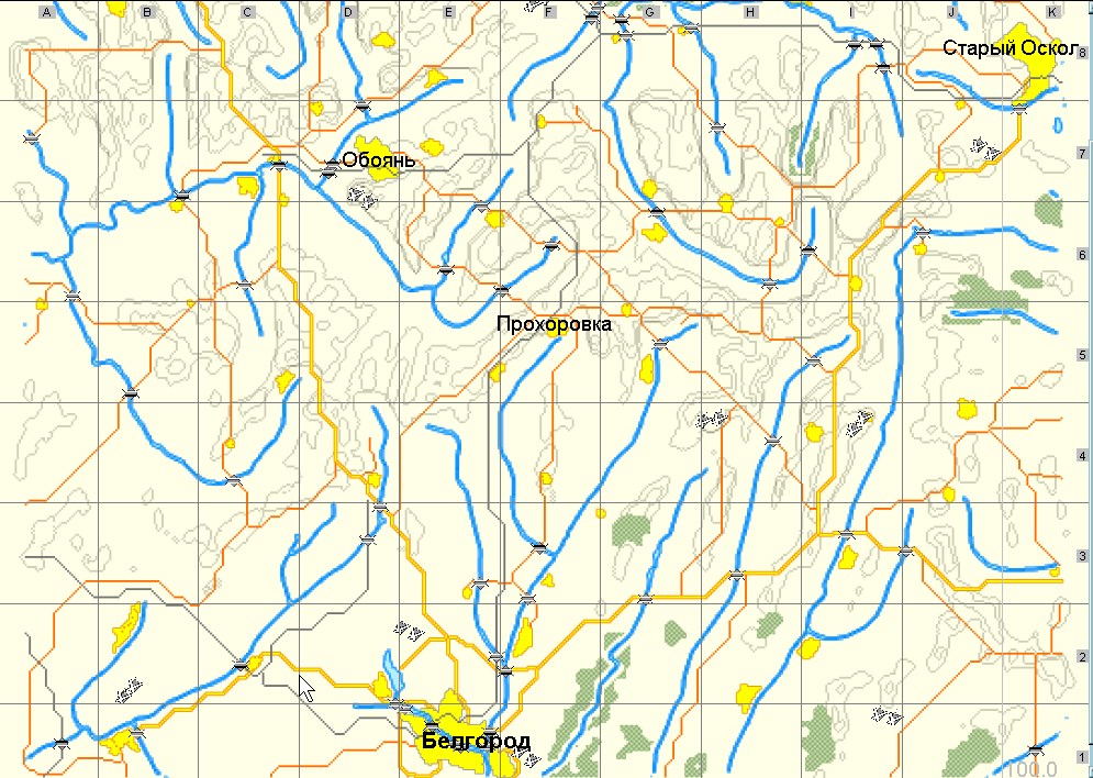Карта прохоровка белгородская область