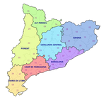 Mapa regional de Catalunya segons Franquet2007