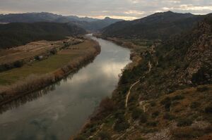 L'Ebre des del castell de Miravet