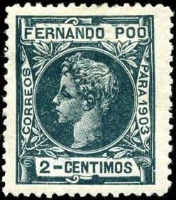 Stamp Fernando Po 1903 2c