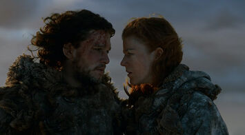 Jon snow and ygritte 3x03