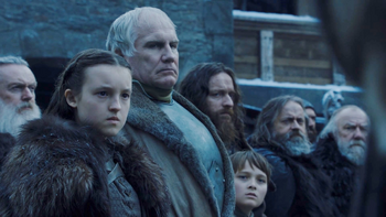 Lyanna Mormont e Yohn Royce S8E1