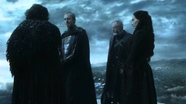 Jon snow, stannis, davos and melisandre 5x01