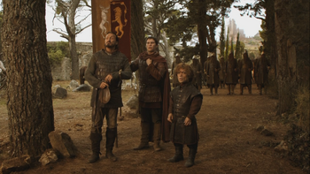 Bronn, Pod e Tyrion attendono i dorniani