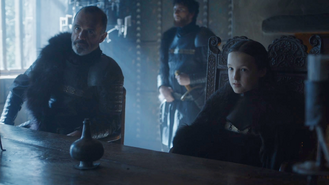 Lyanna Mormont riceve gli Stark