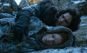 Jon snow and ygritte 2x05