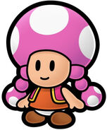 Paper Toadette in Paper Mario and the Thousand Year Door