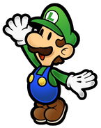 Paper Luigi in Super Paper Mario