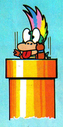 Lemmy mocking Mario in Super Mario World