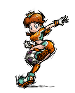 Daisy's nice butt in Super Mario Strikers