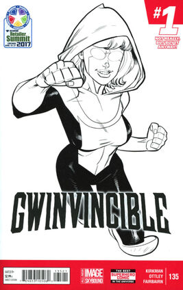 Invincible issue 135 b and w variant cover