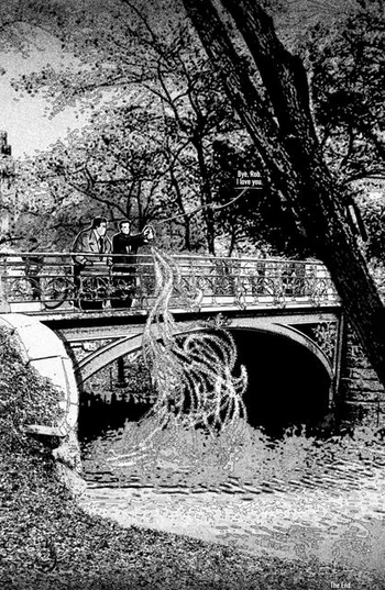 Sean dumps his lover's remains in the river as closure.