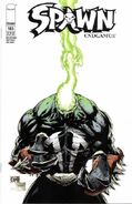 Spawn #185 (October, 2008) The easiest place to jump on in the middle of the run was when Jim Downing mysteriously woke up after an event. Find out how he takes over the Spawn mantel for several years.