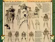 Black and white version of the Marvel Age sketch from X-Men Archives Sketchbook #1 (December 2000)