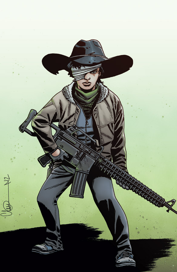 walking dead comic carl death