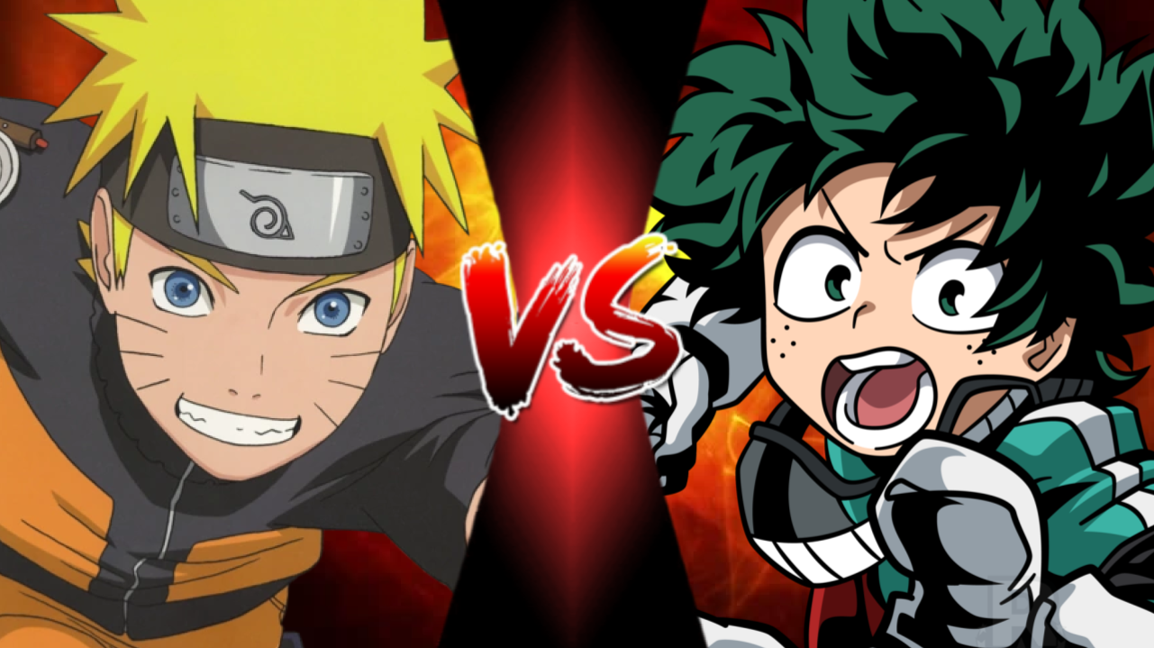Naruto vs MHA) Chino Chinoike & Fuushin vs Midorya, Bakugo