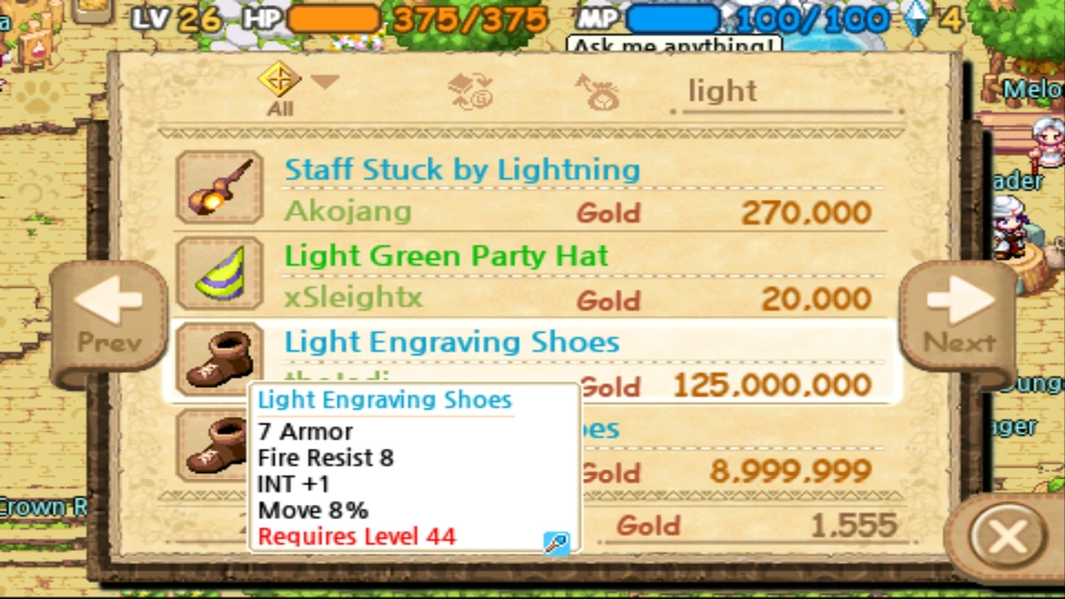 Light Engraving Shoes IMO The World of Magic Wiki Fandom