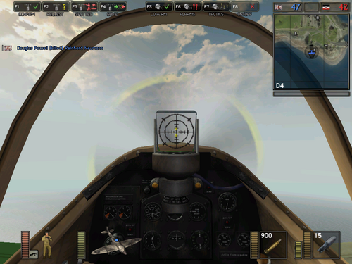 BF1942 Spitfire cockpit