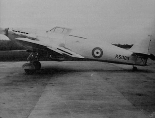 Reg. K5083 Hawker Hurricane I of the Royal Air Force.