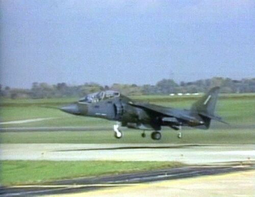  McDonnell Douglas TAV-8B Harrier II of the USMC during the eighties.