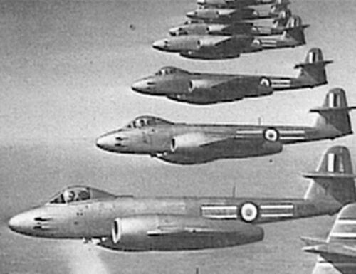  Gloster Meteor F8 of the RAF.