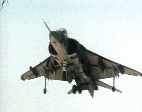  Hawker Siddeley Harrier AV-8A of the US Marines Corps.