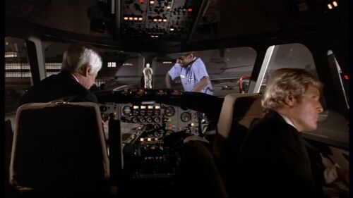 leslie nielsen airplane cockpit