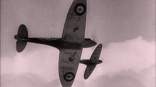 Two Supermarine Spitfire Mk IIA in the air SFD S5E2 part2
