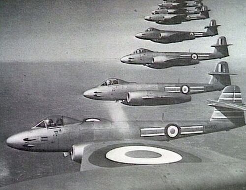 Gloster Meteor F8 of the RAF.