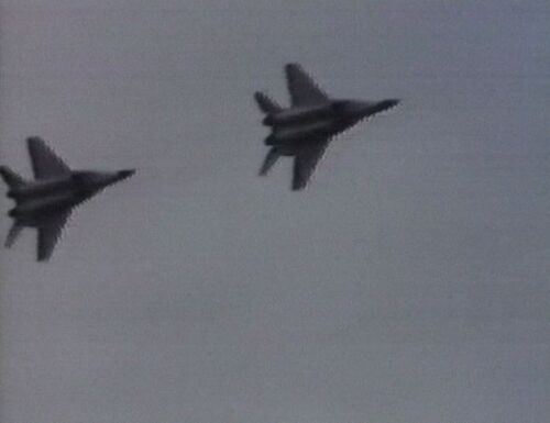  Mikoyan MiG-29 of the Voenno-Vozdushnye Sily.