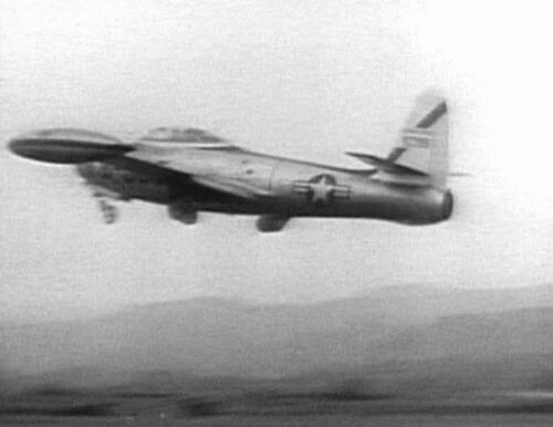 Reg. 92057 Republic F-84G Thunderjet of the USAF.