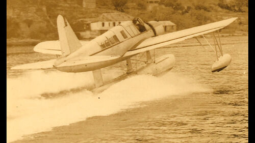 StBarth Vought-OS2U float