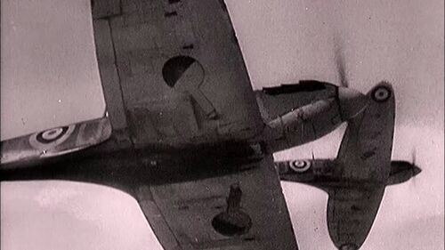 Two Supermarine Spitfire Mk IIA in the air SFD S5E2 part1