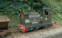 An ex-UK armed forces frigate loco a maintenance wagon on the Dymock and Ledbury railway.