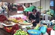 Selling fruits at the Banlung Market