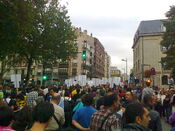 A 2010 anti-Spanish rally in Bilbao.