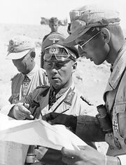 Rommel with his aides