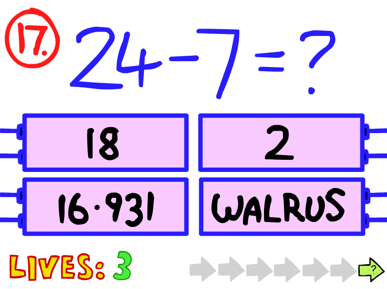 Question 15 (The Impossible Quiz), The Impossible Quiz Wiki