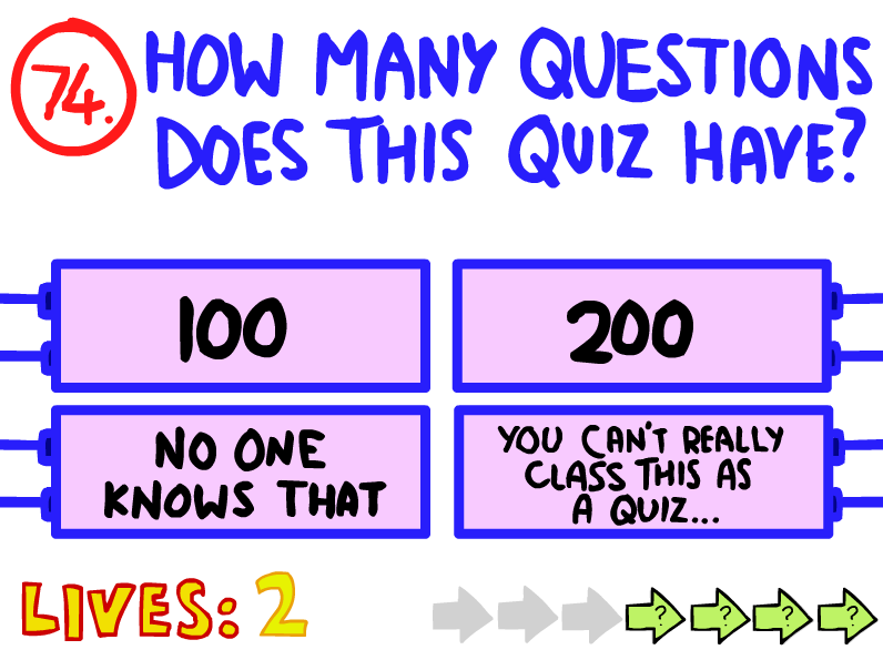 How many questions does the very first impossible quiz have Question 74 The Impossible Quiz The Impossible Quiz Wiki Fandom